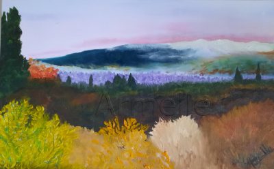 Huile au pinceaux Format : 35 X 22