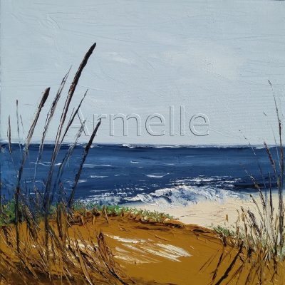 format : 30 x 30 Huile au couteau