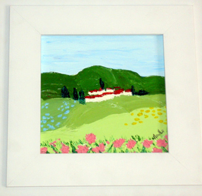 Peinture au couteau : format 20x20
