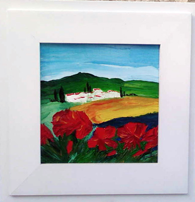 Peinture au couteau : format 20x20