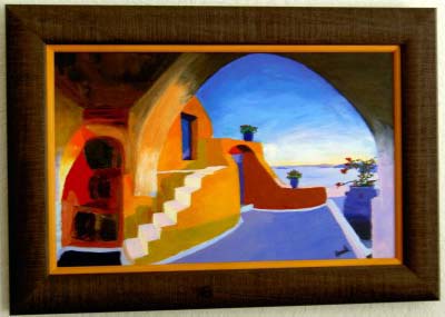 Peinture au couteau : format 61x38
